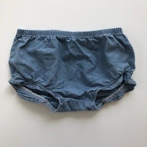 Carter’s Baby Girl Denim Ruffle Briefs Shorts Bloomers Sz 18 mo